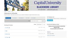 Desktop Screenshot of libguides.capital.edu