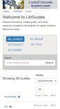 Mobile Screenshot of libguides.capital.edu