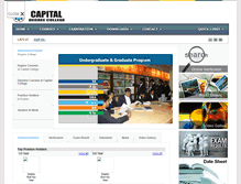 Tablet Screenshot of capital.edu.pk