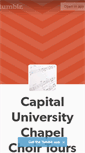 Mobile Screenshot of chapelchoirtour.capital.edu